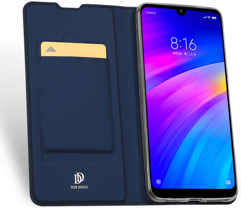 Dux Ducis Skin Pro Series Flip Hoesje Xiaomi Redmi 7 Blauw afbeelding 1