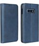 Samsung Galaxy S10E Lederen Wallet Stand Hoesje Blauw