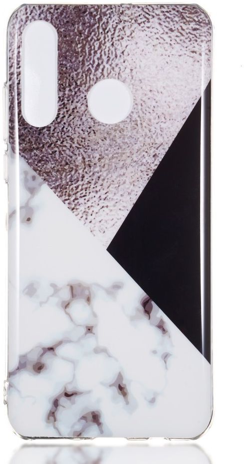 Huawei P30 Lite TPU Hoesje met Marmer Opdruk Bruin afbeelding 1