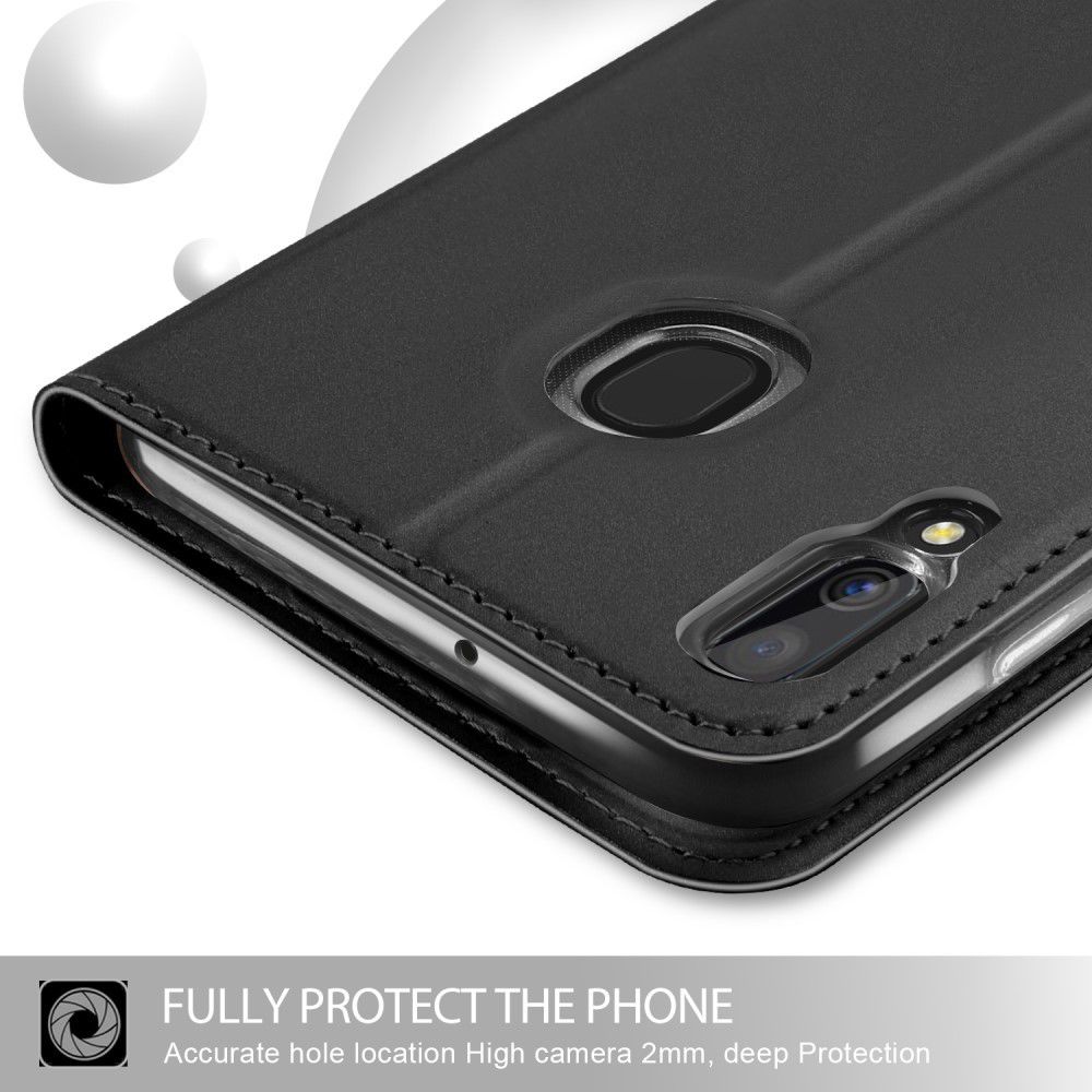 Samsung Galaxy A40 Premium Hoesje met Kaarthouder Zwart afbeelding 5
