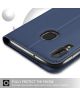 Samsung Galaxy A40 Premium Hoesje met Kaarthouder Blauw