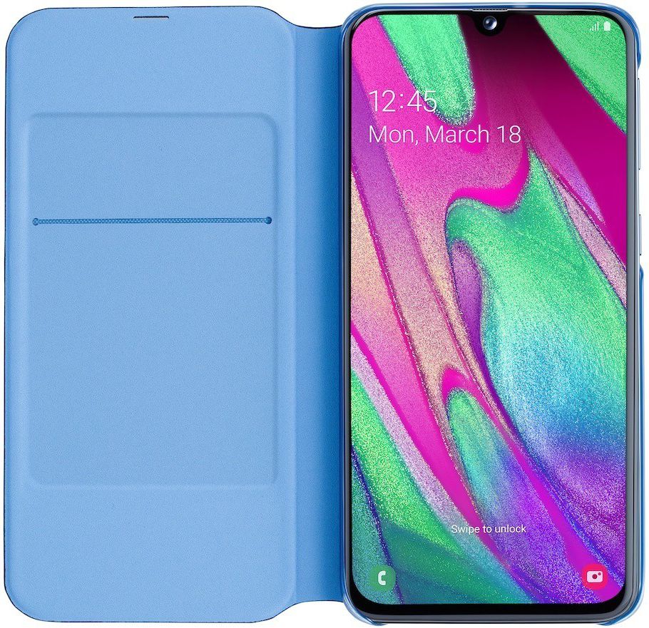 Samsung Galaxy A40 Wallet Cover Zwart afbeelding 2