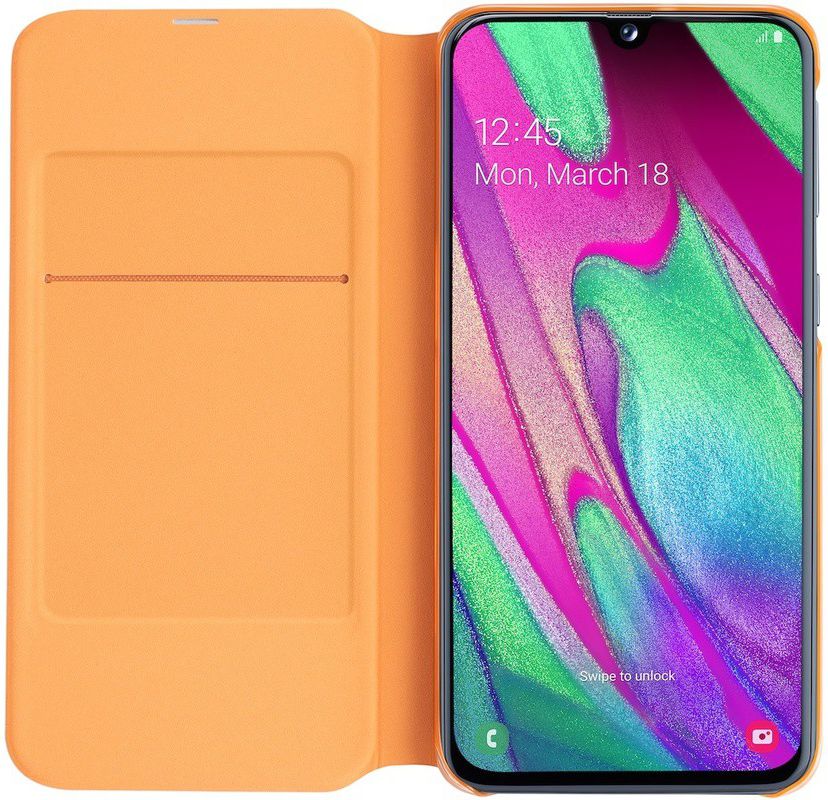 Samsung Galaxy A40 Wallet Cover Wit afbeelding 2