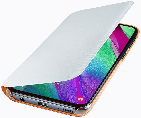 Samsung Galaxy A40 Wallet Cover Wit afbeelding 1