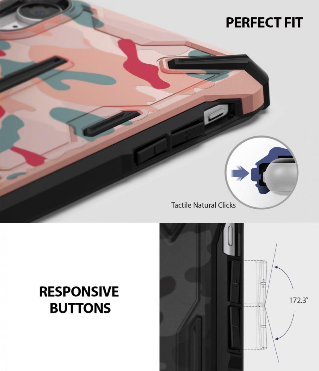 Ringke Dual X Apple iPhone XR Hoesje Camo Blauw afbeelding 6