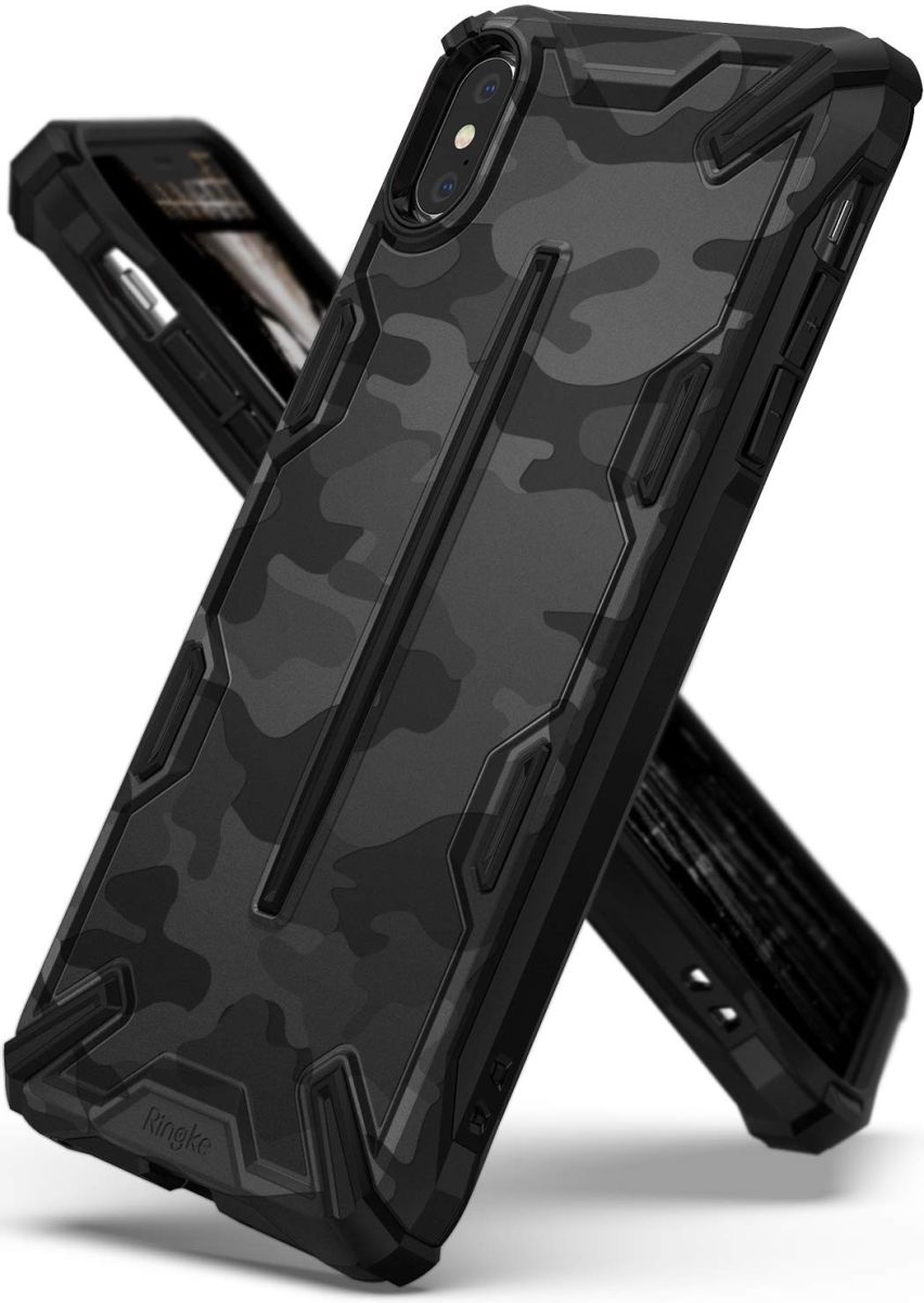 Ringke Dual X Apple iPhone XS Max Hoesje Camo Zwart afbeelding 1