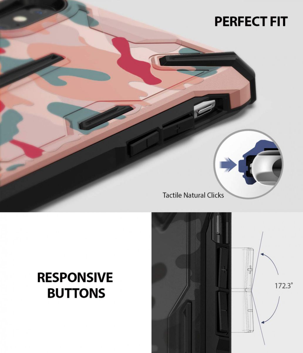 Ringke Dual X Apple iPhone XS Max Hoesje Camo Zwart afbeelding 4