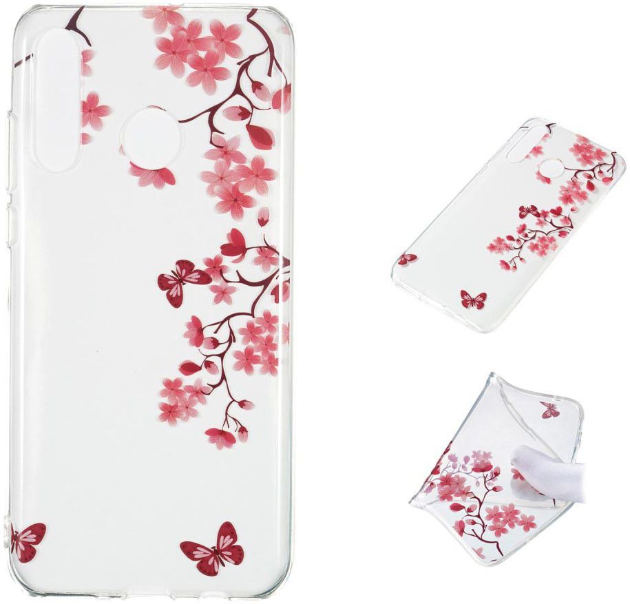 Huawei P30 Lite Transparant TPU Hoesje met Boom Print afbeelding 5