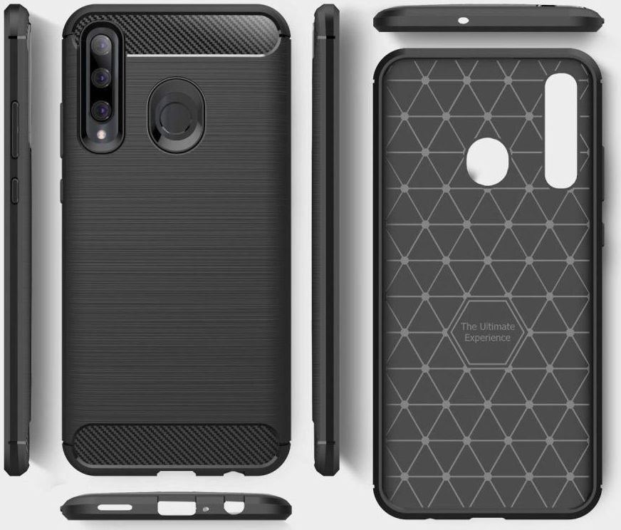 Huawei P Smart Plus (2019) Geborsteld TPU Hoesje Zwart afbeelding 9