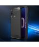 Huawei P Smart Plus (2019) Geborsteld TPU Hoesje Blauw