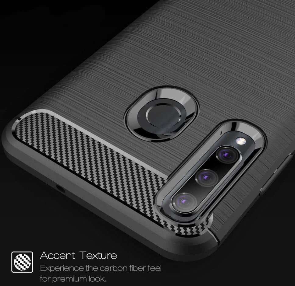 Huawei P Smart Plus (2019) Geborsteld TPU Hoesje Blauw afbeelding 8