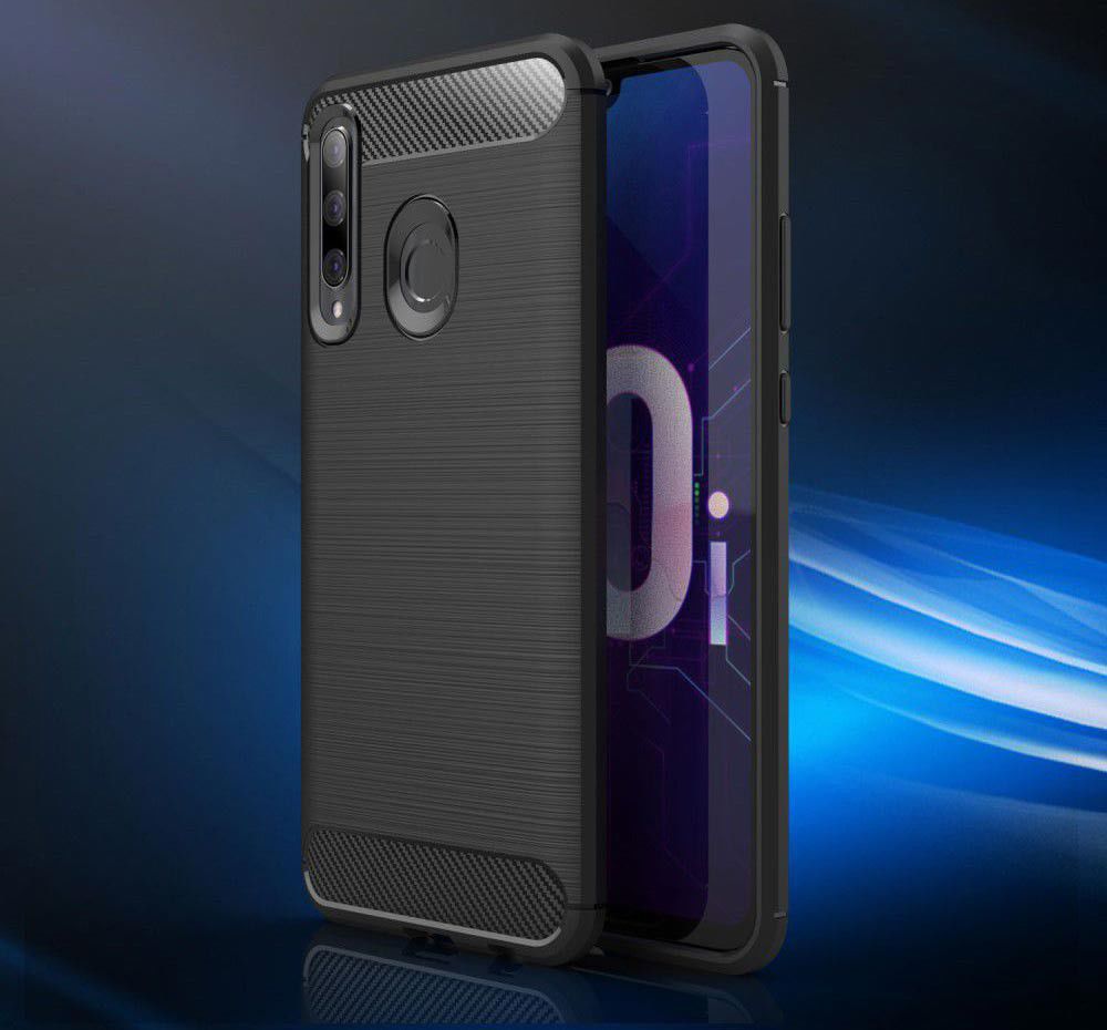 Huawei P Smart Plus (2019) Geborsteld TPU Hoesje Blauw afbeelding 11