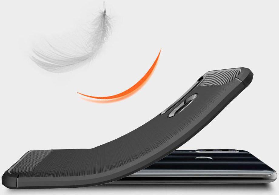 Huawei P Smart Plus (2019) Geborsteld TPU Hoesje Blauw afbeelding 5