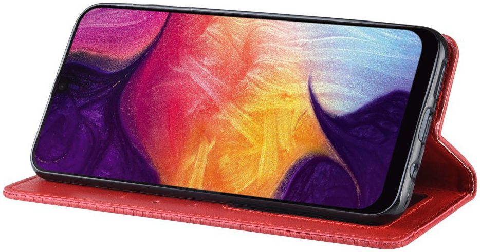 Samsung Galaxy A70 Vintage Portemonnee Hoesje Rood afbeelding 6
