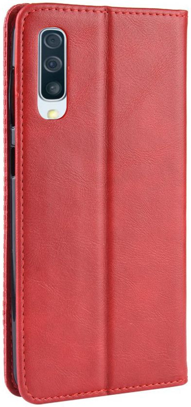 Samsung Galaxy A70 Vintage Portemonnee Hoesje Rood afbeelding 7
