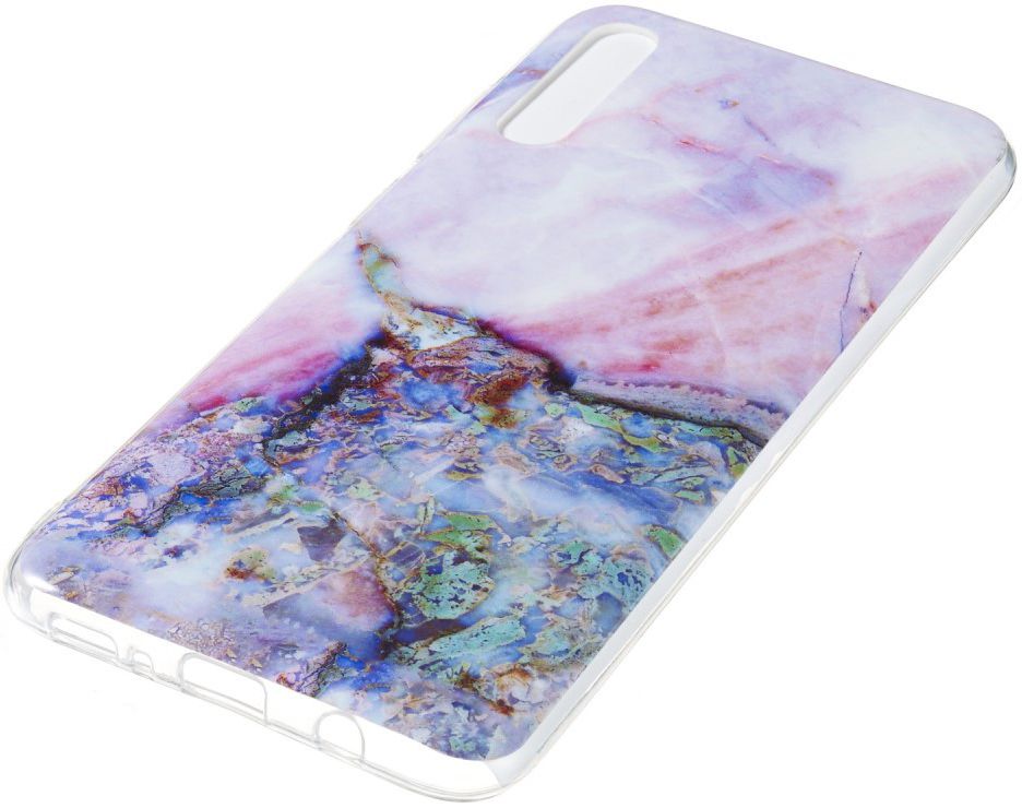 Samsung Galaxy A70 TPU Hoesje met Marmer Print afbeelding 2