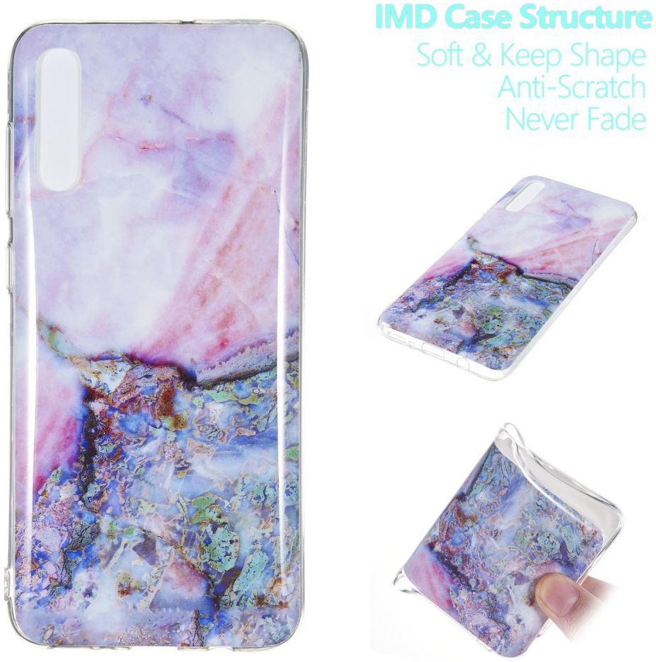 Samsung Galaxy A70 TPU Hoesje met Marmer Print afbeelding 3