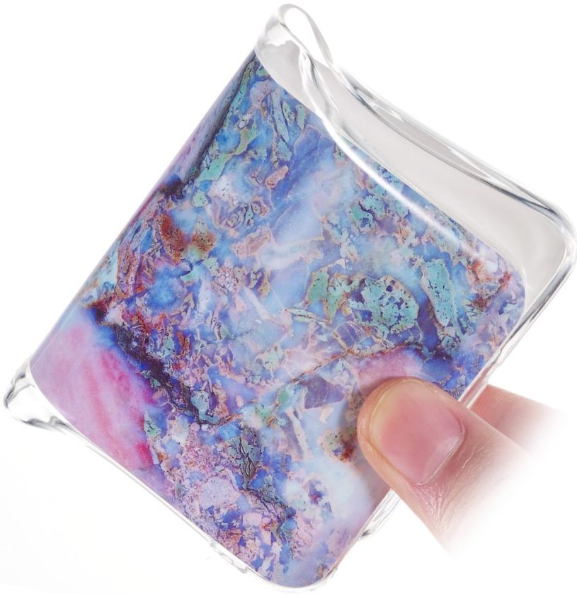 Samsung Galaxy A70 TPU Hoesje met Marmer Print afbeelding 4