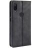 Xiaomi Redmi 7 Vintage Portemonnee Hoesje Zwart