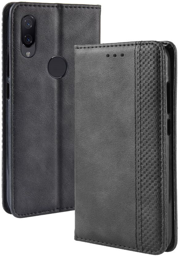 Xiaomi Redmi 7 Vintage Portemonnee Hoesje Zwart afbeelding 10