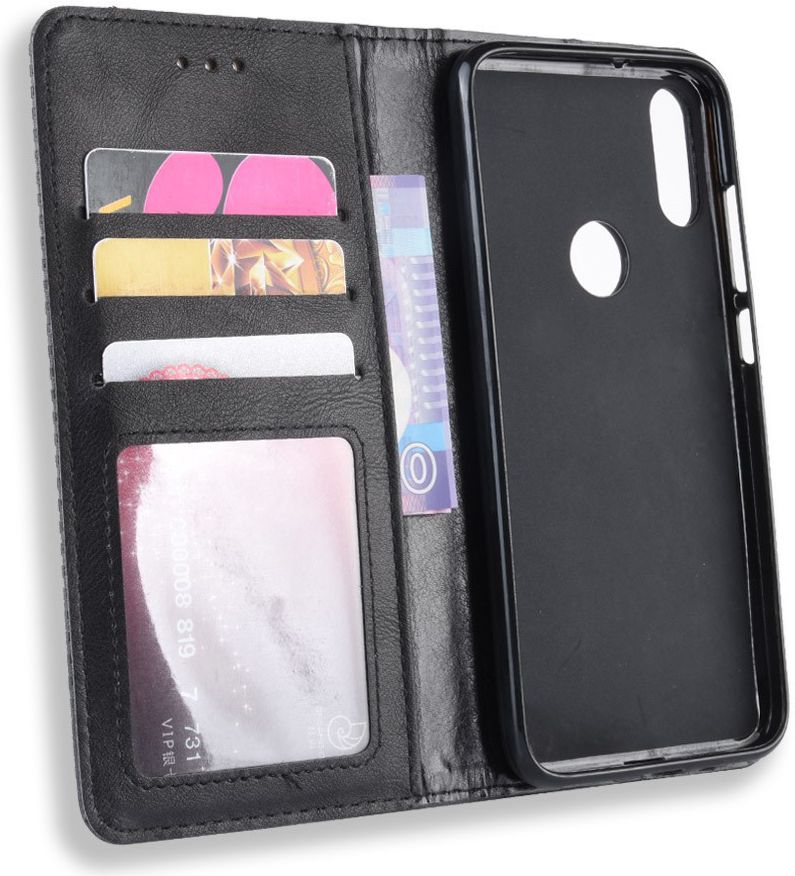 Xiaomi Redmi 7 Vintage Portemonnee Hoesje Zwart afbeelding 11