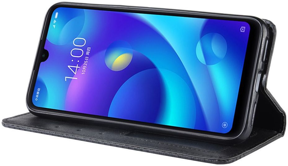 Xiaomi Redmi 7 Vintage Portemonnee Hoesje Zwart afbeelding 4