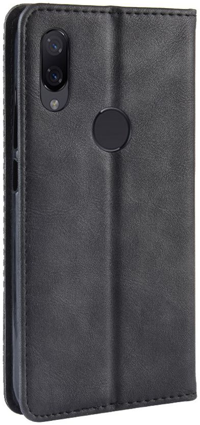 Xiaomi Redmi 7 Vintage Portemonnee Hoesje Zwart afbeelding 5