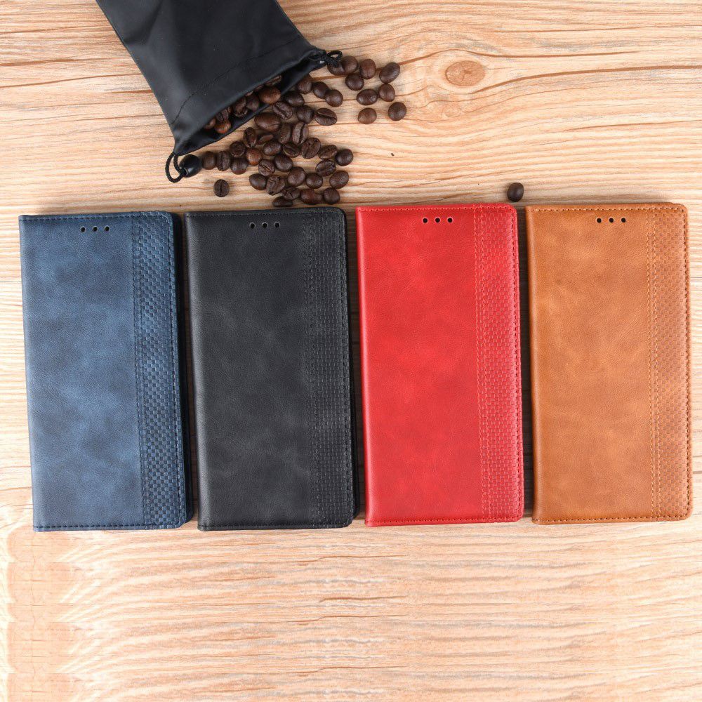 Xiaomi Redmi 7 Vintage Portemonnee Hoesje Blauw afbeelding 9