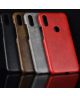 Xiaomi Redmi 7 Hoesje met Kunstleer Coating Zwart