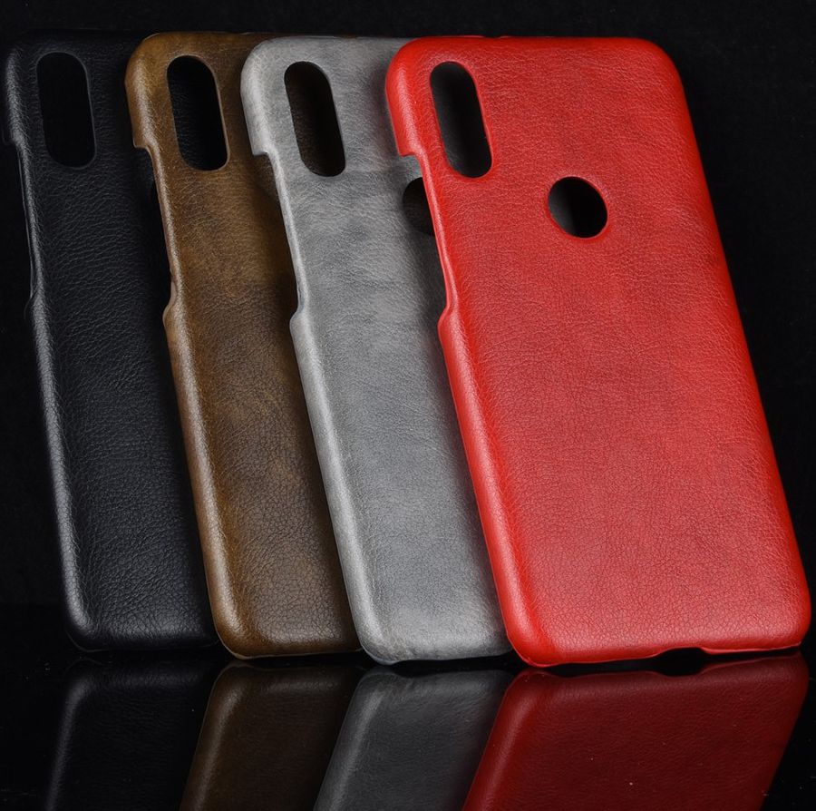 Xiaomi Redmi 7 Hoesje met Kunstleer Coating Zwart afbeelding 6