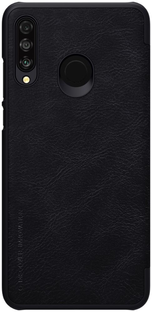 Huawei P30 Lite Nillkin Qin Case Zwart afbeelding 2