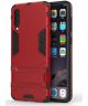 Samsung Galaxy A50 Shock Proof Back Cover Hoesje Hybride Stand Rood