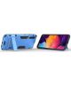 Samsung Galaxy A50 Shock Proof Back Cover Hoesje Hybride Stand Blauw