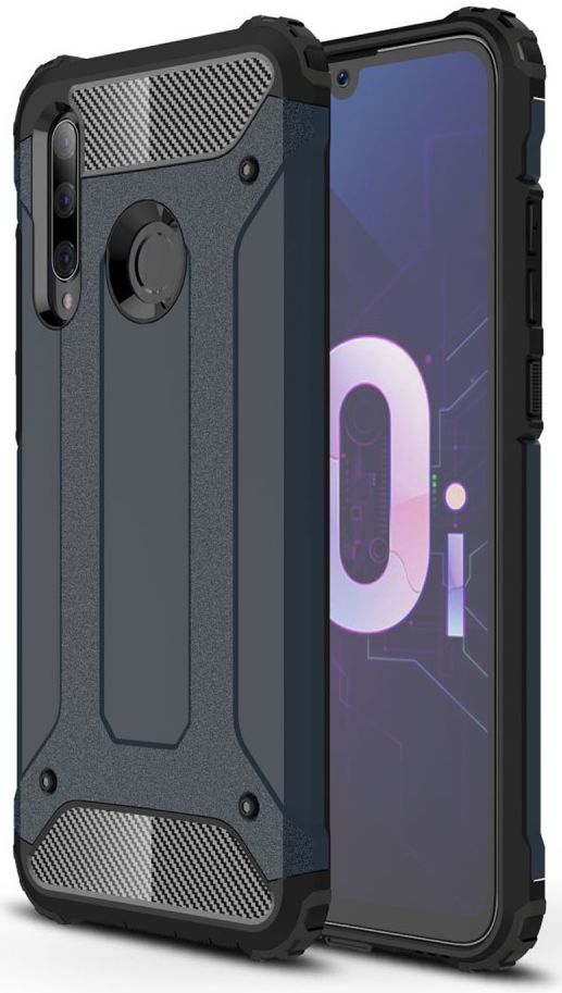 Huawei P Smart Plus 2019 Hybride Hoesje Donker Blauw afbeelding 1
