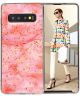 Samsung Galaxy S10 Plus Gold-stamping TPU Hoesje Roze