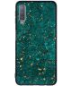 Samsung Galaxy A7 (2018) Gold-stamping TPU Hoesje Groen