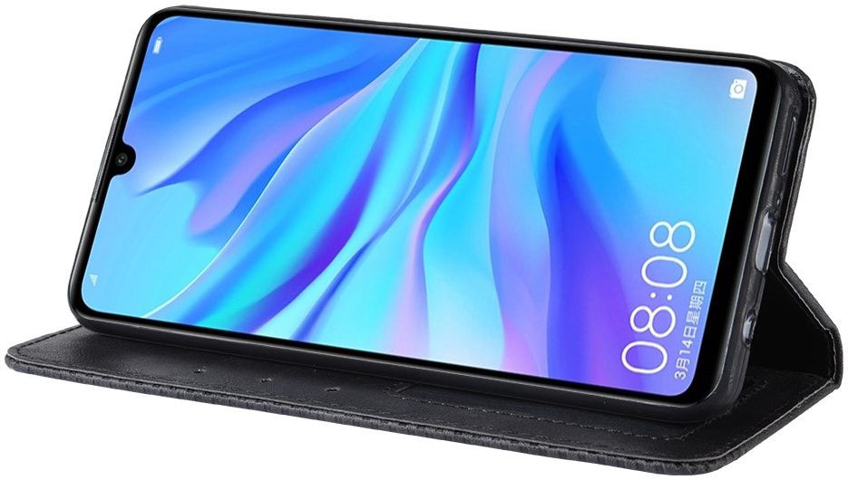 Huawei P Smart Plus 2019 Vintage Portemonnee Hoesje Zwart afbeelding 11