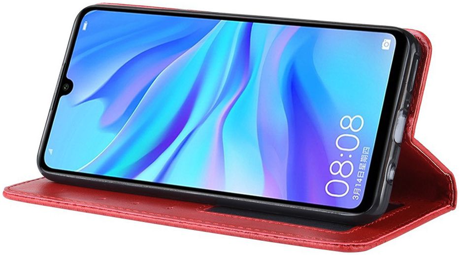 Huawei P Smart Plus 2019 Vintage Portemonnee Hoesje Rood afbeelding 6