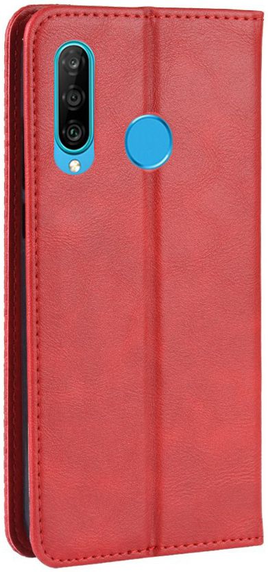 Huawei P Smart Plus 2019 Vintage Portemonnee Hoesje Rood afbeelding 7