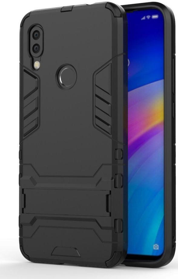Hybride Xiaomi Redmi 7 Hoesje Zwart afbeelding 1