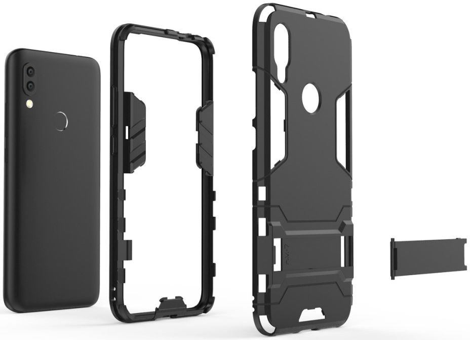 Hybride Xiaomi Redmi 7 Hoesje Zwart afbeelding 6