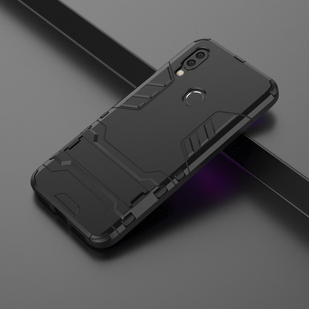 Hybride Xiaomi Redmi 7 Hoesje Zwart afbeelding 8