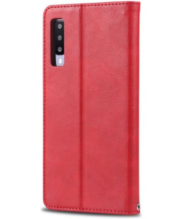 AZNS Samsung Galaxy A50 Book Case Hoesje Wallet Stand Rood Hoesjes
