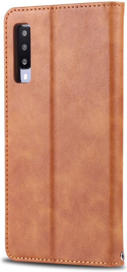AZNS Samsung Galaxy A50 Book Case Hoesje Wallet Stand Bruin afbeelding 1