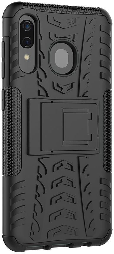Samsung Galaxy A50 Backcover Hoesje Shockproof Hybride Kickstand Zwart afbeelding 7