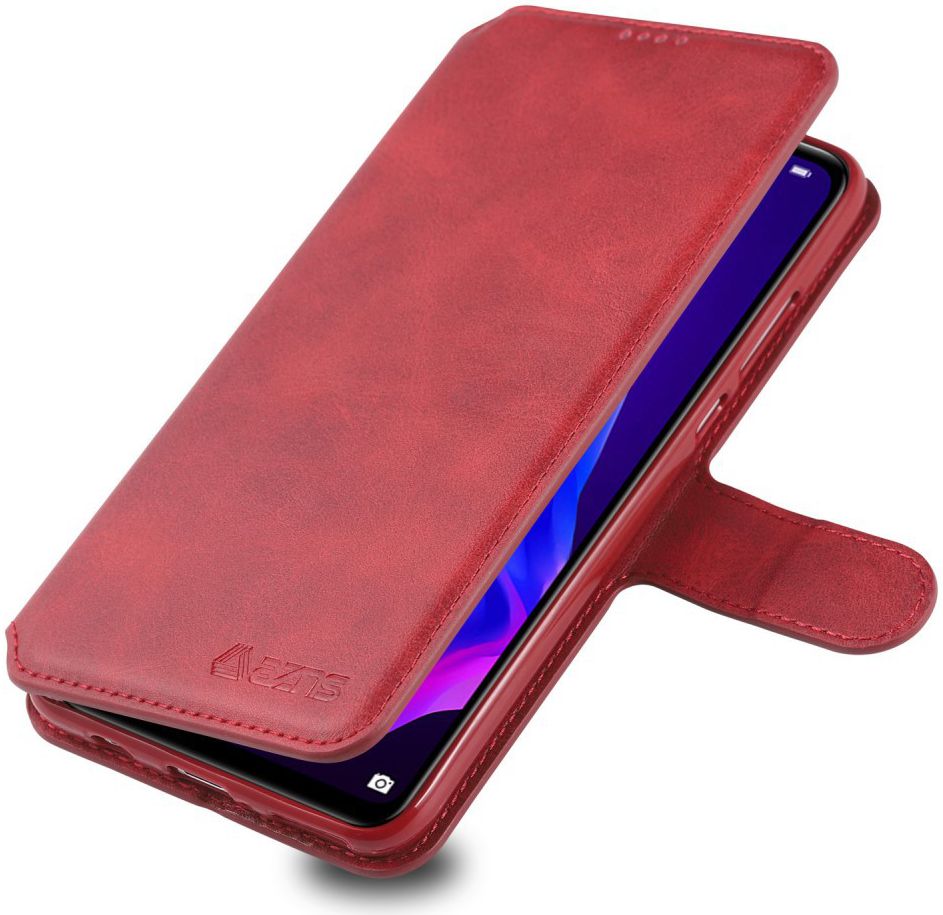 AZNS Huawei P30 Lite Portemonnee Stand Hoesje Rood afbeelding 1