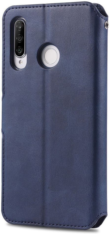 AZNS Huawei P30 Lite Portemonnee Stand Hoesje Blauw afbeelding 4