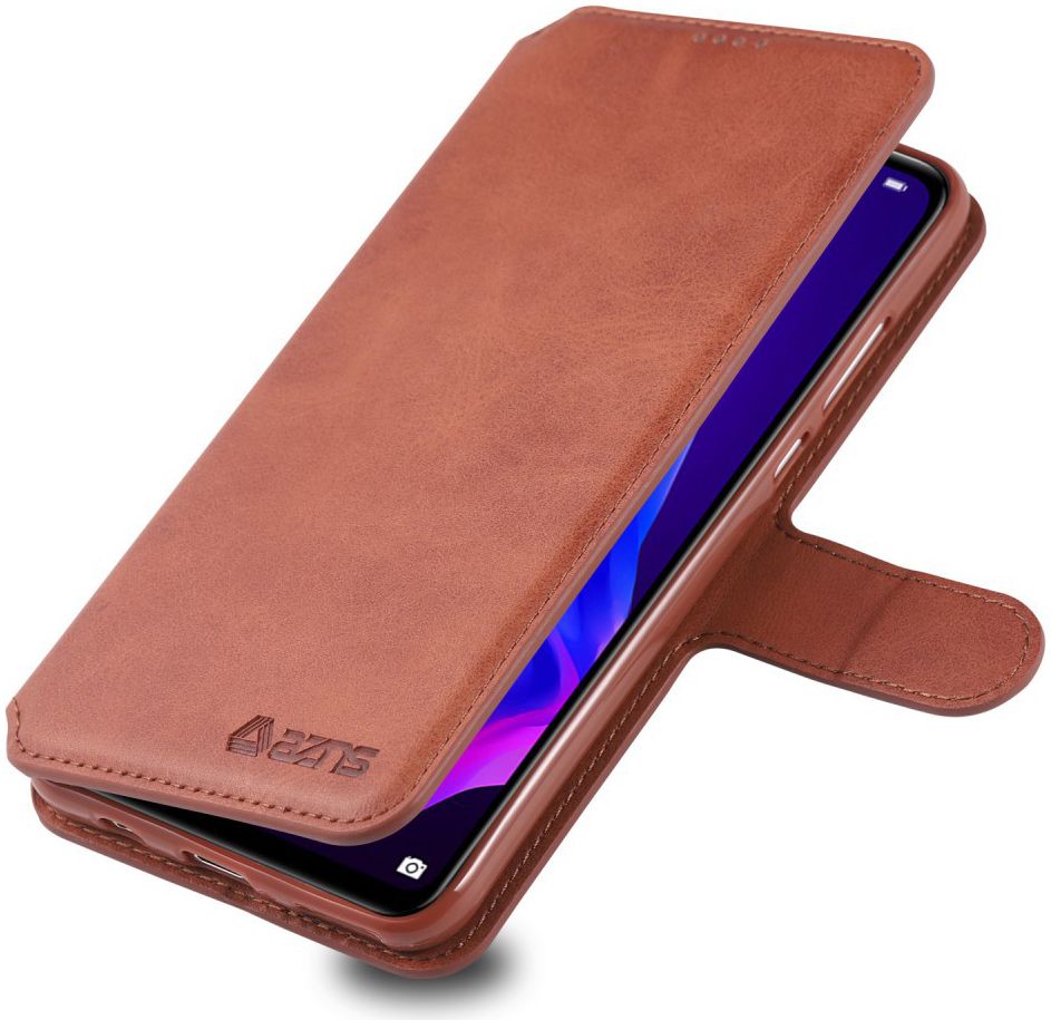 AZNS Huawei P30 Lite Portemonnee Stand Hoesje Bruin afbeelding 1