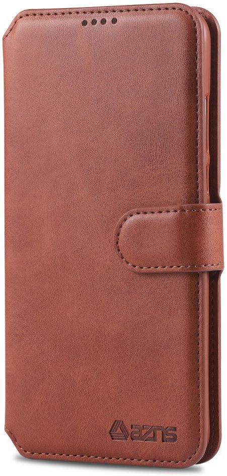 AZNS Huawei P30 Lite Portemonnee Stand Hoesje Bruin afbeelding 8