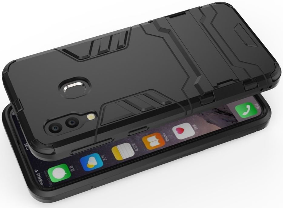 Samsung Galaxy A40 Hybrid Hoesje Zwart afbeelding 5